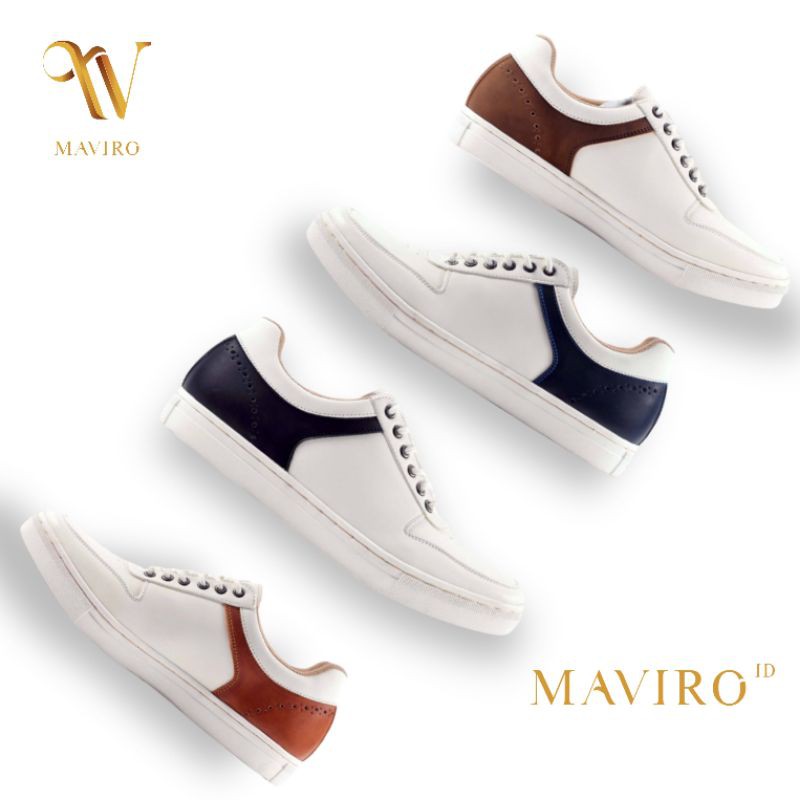Maviro ID Sepatu Casual Pria Maviro Sepatu Kulit Pria Sepatu kerja Sepatu Casual Premium Quality