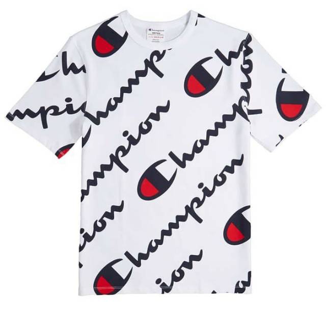 champion heritage tee all over script