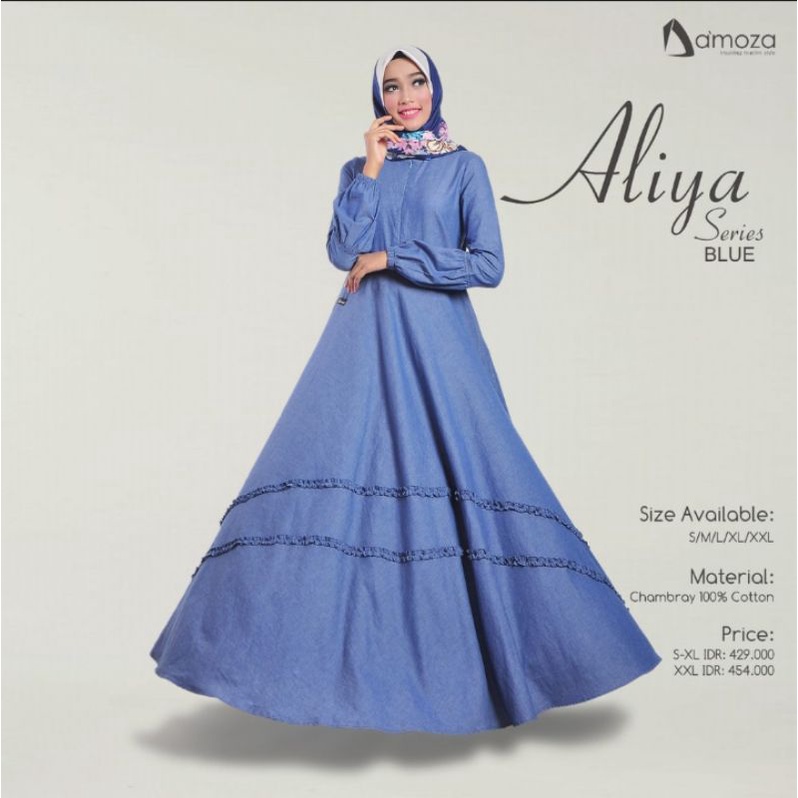 Baju Busana Muslim Wanita Gamis Merk Damoza Model Alya