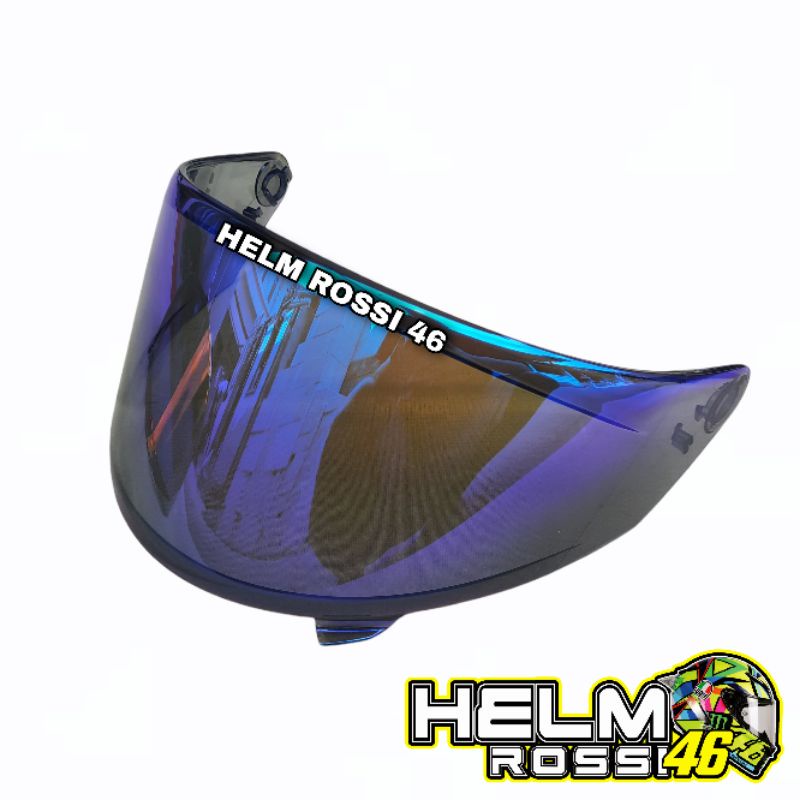 Kaca Visor KYT NFR NX RACE - Iridium Blue Iridium RED Visor Flat