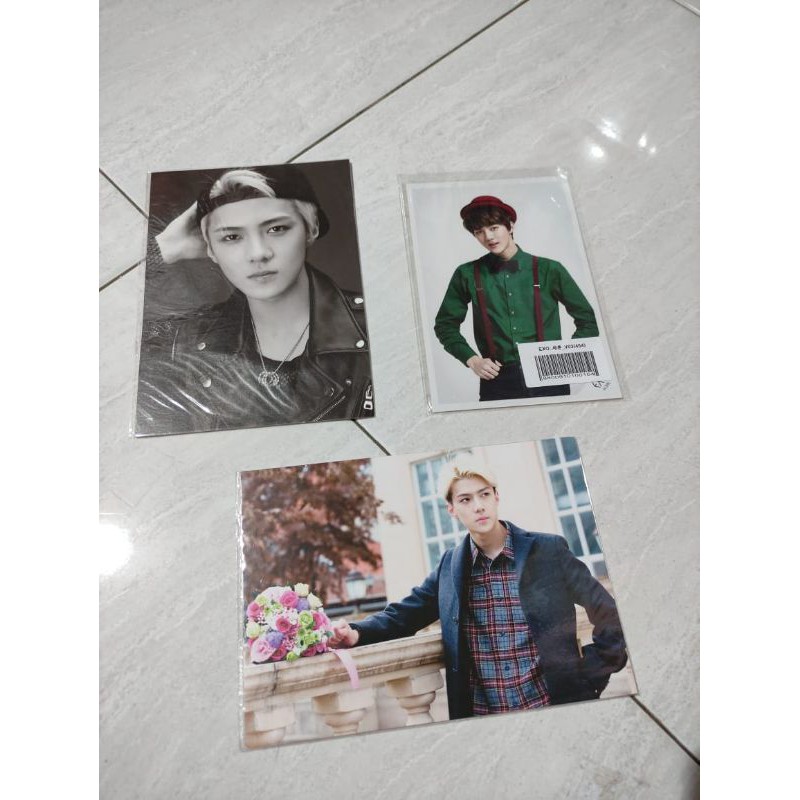 EXO - SEHUN Official Polaroid & Postcard (Growl, Miracle in December)