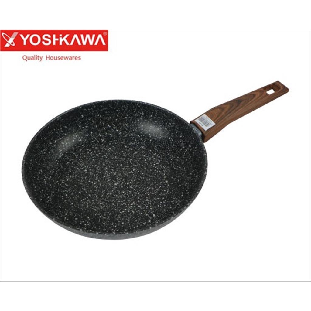 YOSHIKAWA MARBLE FRYPAN 24 CM  ANTI LENGKET MB240 FRYING PAN TEFLON