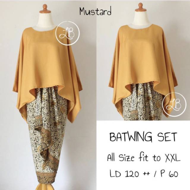 BATWING SET/KEBAYA KUTUBARU /KUTUBARU MODERN