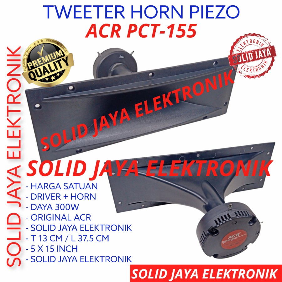 TWEETER KOTAK ACR HORN 300W PCT-155 PIEZO TWITER TWITTER TWETER PCT155 PCT 155 HI HIGH KOTAK PERSEGI CORONG PIEZZO 300 WATT W PLUS DRIVER ACR ASLI ORIGINAL