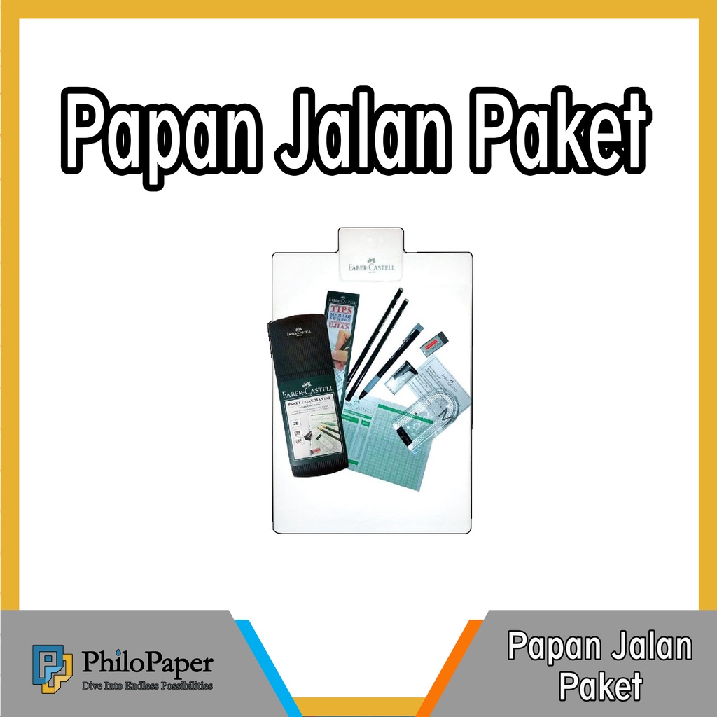 

ATK ~ Papan Jalan + Paket Ujian Faber Castel