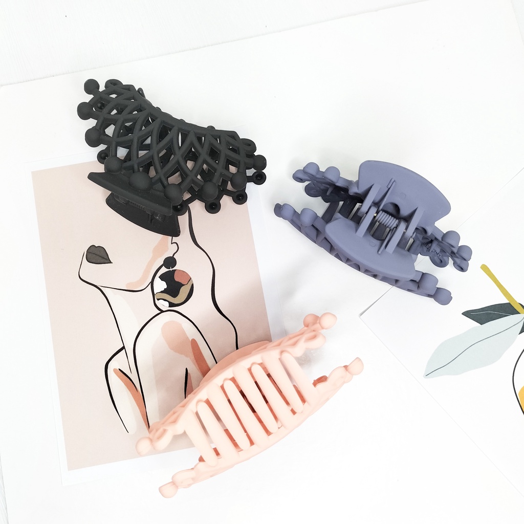 Paket jedai doff isi 3 jepit crown rambut korea jedai Original polos aksesoris rambut murah jepit badai jedai hercules jedai doff jumbo pita aksesoris rambut korea