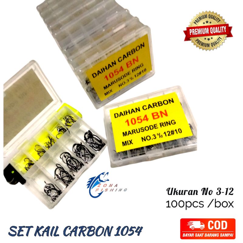 Kail Carbon Mix isi 100pcs No 3-12 Marusode DAIHAN