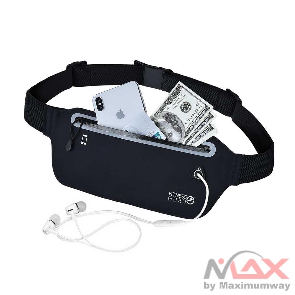 Tas pinggang olahraga PREMIUM gym travelling anti air waterproof running go belt Sport Waist Bag