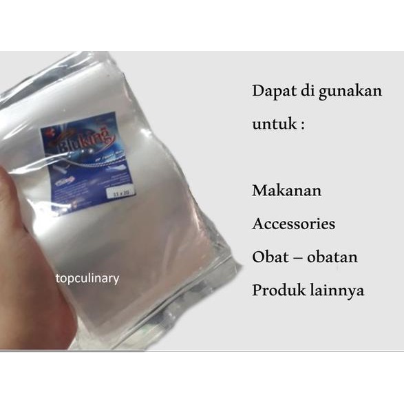 ۩ PLASTIK PP KLIP ZIPPER BENING KUAT 20X30 BLUKING ♟