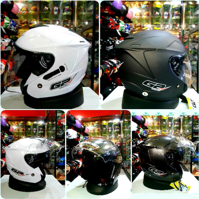 HELM G2 OPTIMAX SOLID DOUBLE VISOR