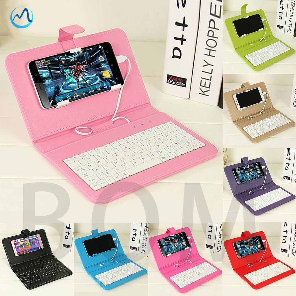 general wired keyboard holster case cover for mobile phone  include keyboard