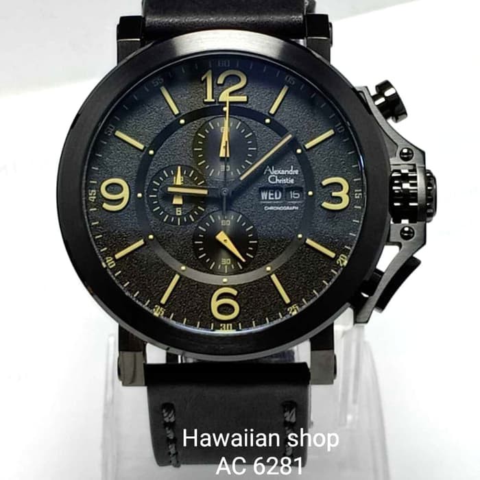 jam tangan pria sport merk Alexandre Christie AC 6281 | HAWAII