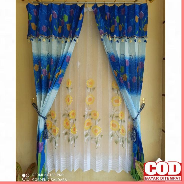 Model terbaru COD Gorden Korden Gordyn Hordeng Tirai Kelambu Selambu Jendela Pintu Murah Minimalis M