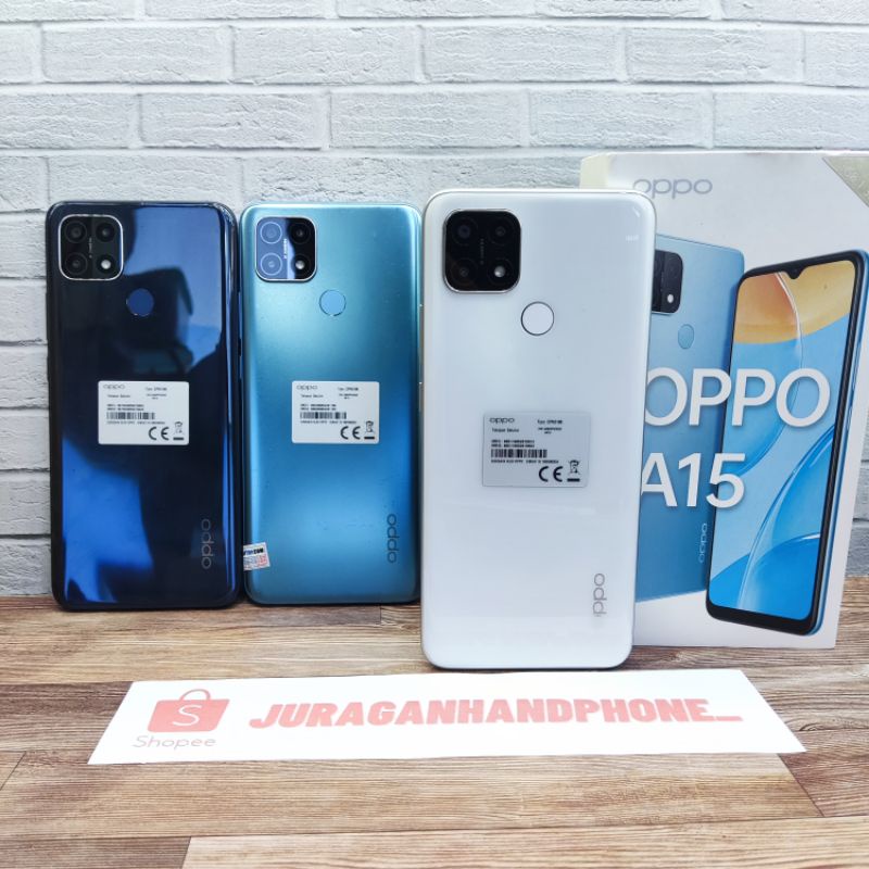 Jual Oppo A15 3/32 GB HP Second Seken Bekas Oroginal Ex Garansi Resmi
