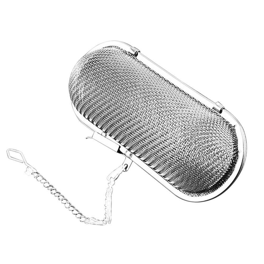 Hot Sale/Saringan Kopi Teh Jaring Stainless Steel/Mesh Tea Leaf Infuser Filter/Pengunci Saringan Teh Rempah Untuk Teko Alat Dapur