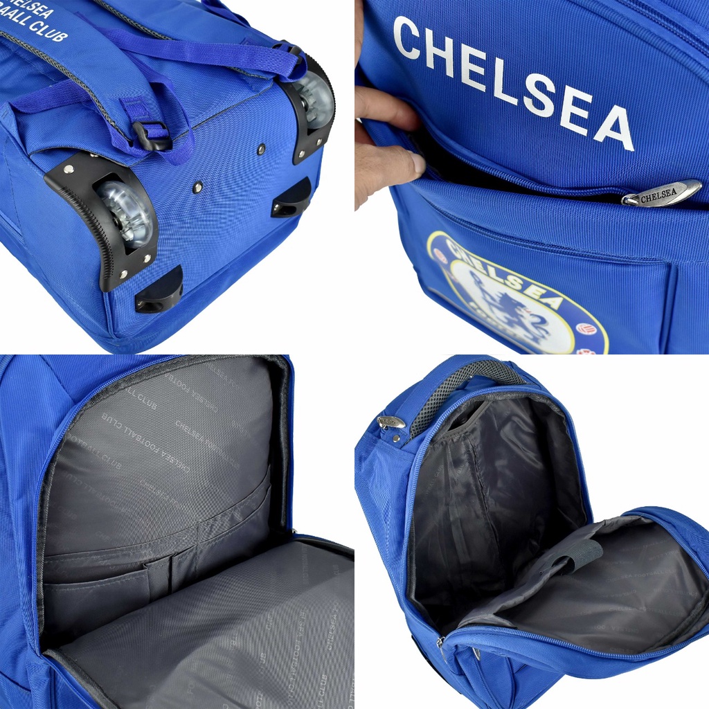 (RF) Ransel Trolly Bola 8880 Tas Bola Manchester,Madrid,Barcelona,Chelsea &amp; Ferrari