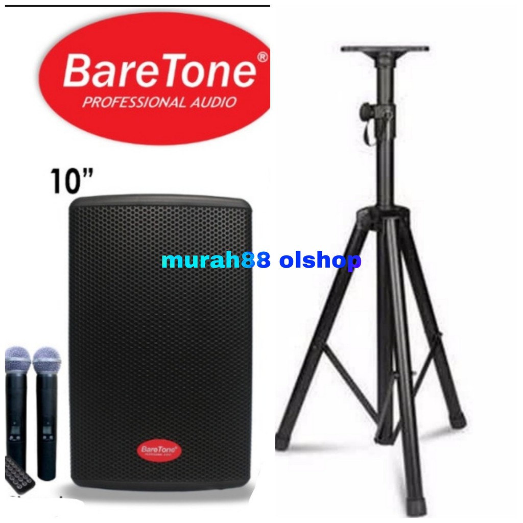 speaker Wireless Baretone max10he Original 10inch max 10he PLUS STAND
