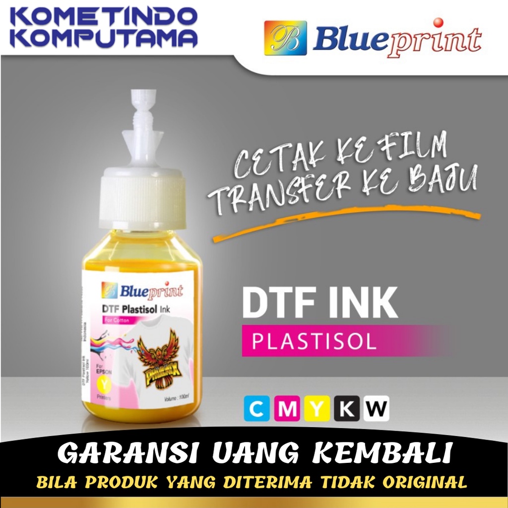 KUNING Tinta DTF INK BLUEPRINT 100ml YELLOW