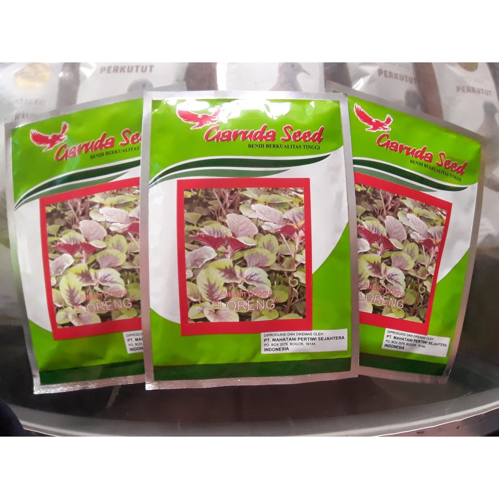 Benih bayam tutul Loreng garuda seed 50gr