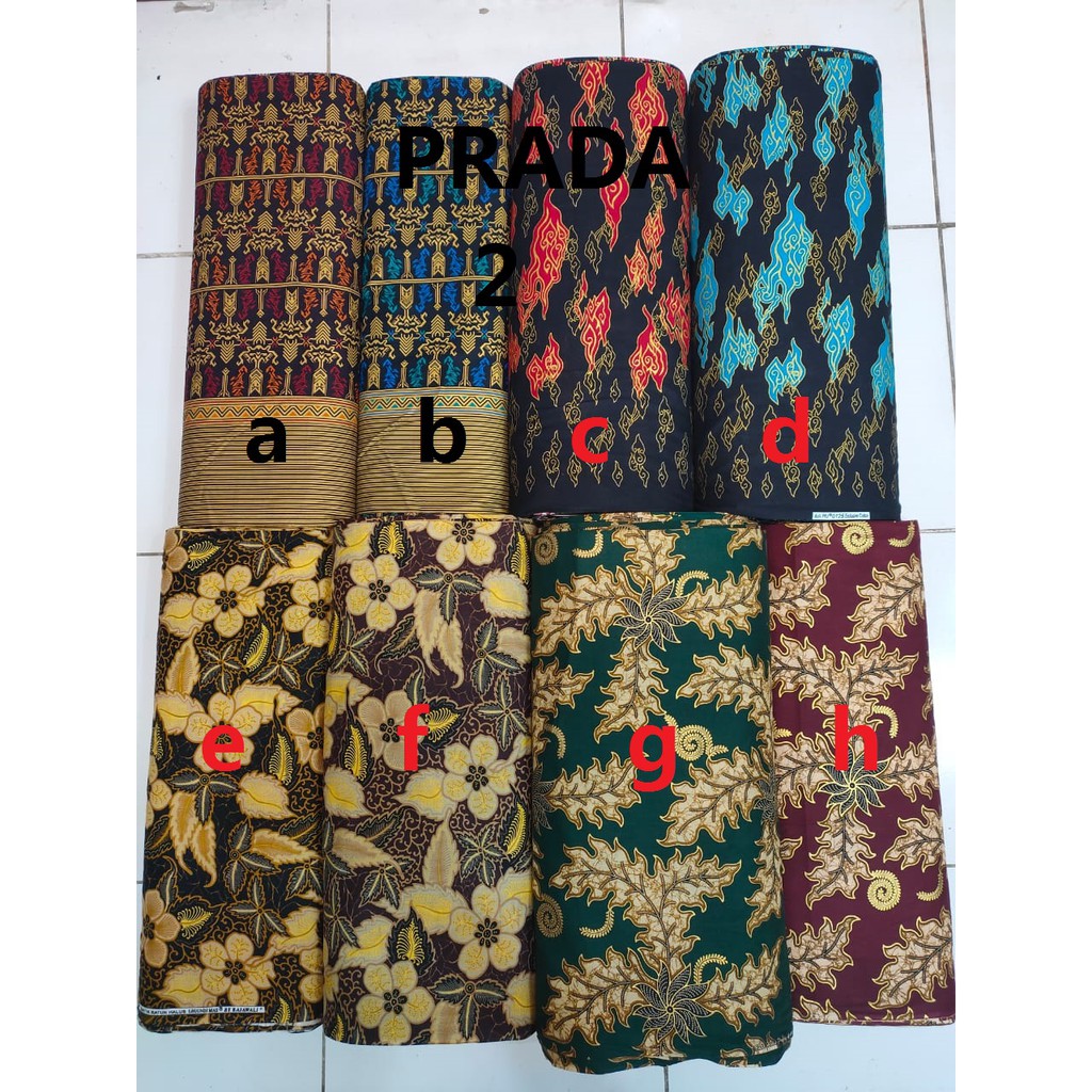 BAHAN KATUN BATIK MOTIF EMBOSS PRADA