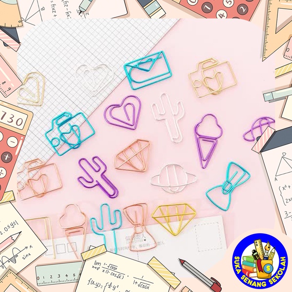 

Klip Kertas Isi 10 Motif Lucu / Paper Clip AT0042