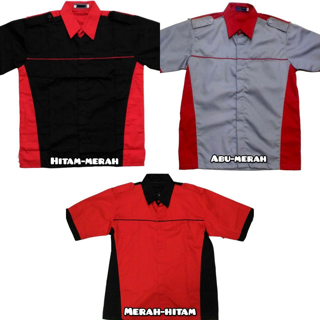 Seragam Kerja Drill / Baju kerja / Seragam karyawan / Baju drill / kemeja drill