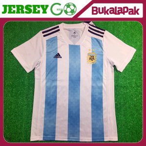 JERSEY ARGENTINA HOME WORLD CUP   PIALA DUNIA 2018 GRADE ORI Berkualitas