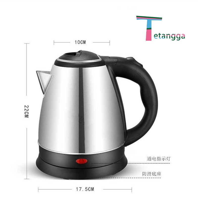 Teko Listrik Pemanas Air Electric Kettle  Air Pembuat  Kopi Teh  Ketel Besar Otomatis Stainless /VS