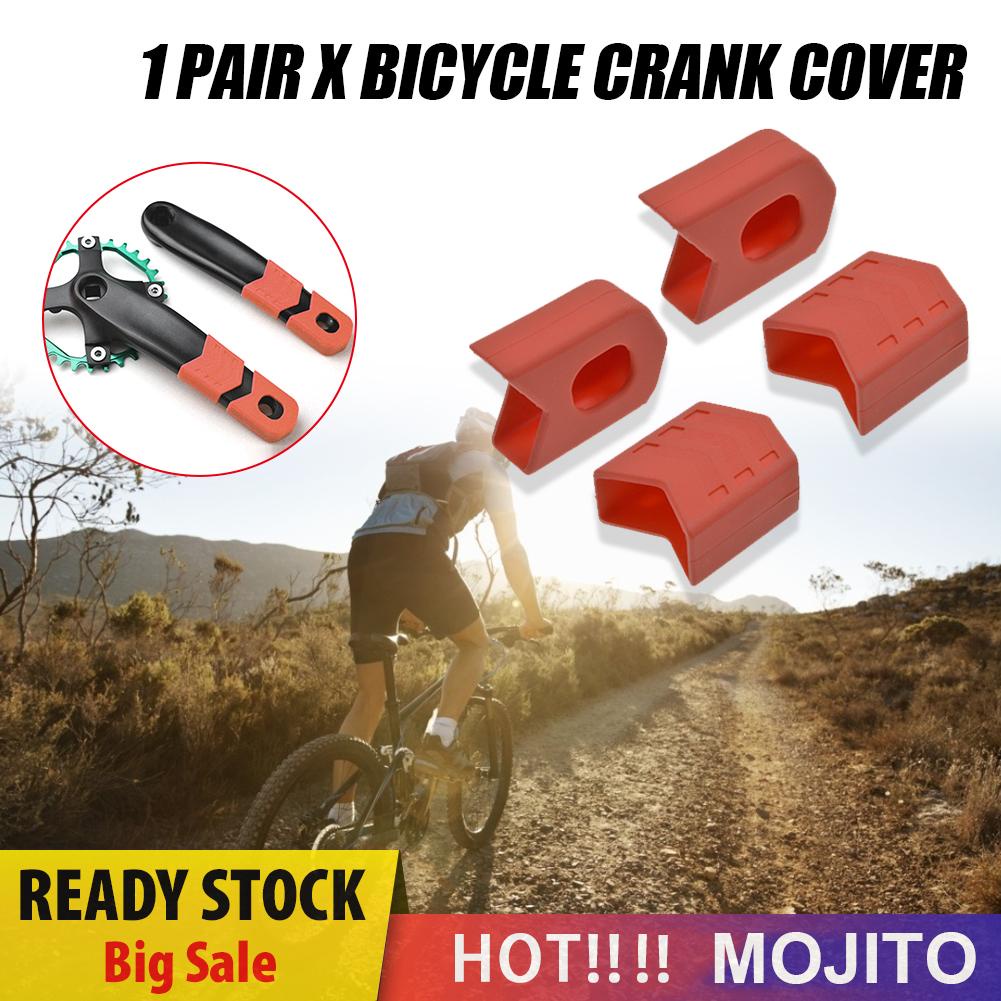 1 Pasang Cover Pelindung Crankset Sepeda Mtb Bahan Silikon