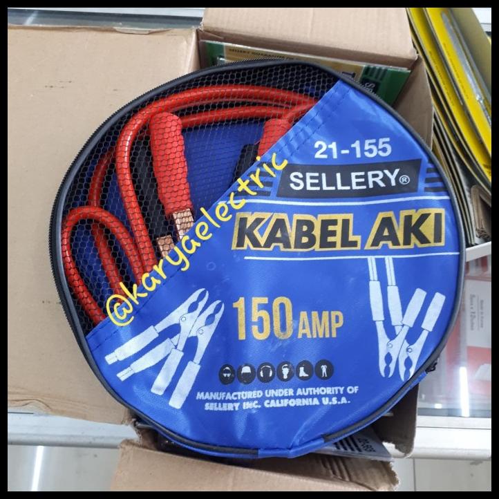 Kabel Jumper Aki Mobil 150A Sellery 21-155 Jemper Aki Booster Cable