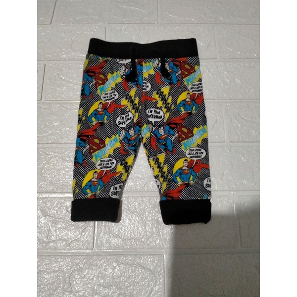 Preloved Like New Peter Alexander Baby Jogger Pants Superman Preloved Celana Jogger Bayi Peter Alexa