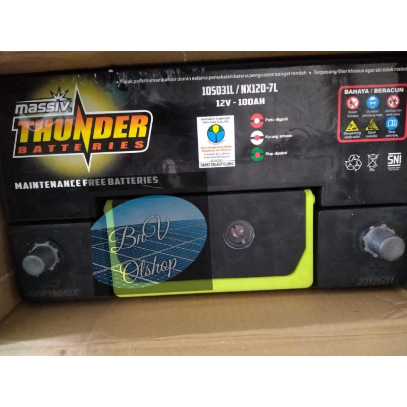 Aki MF 100ah Thunder Nx120-7L