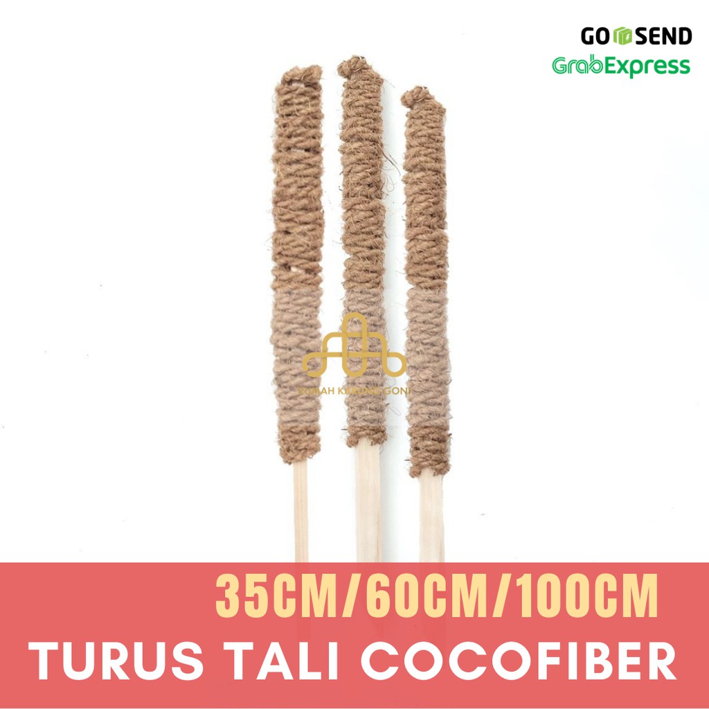 Turus Penyangga Tanaman Rambat - Turus Tali Cocofiber - Media Tanam Organik