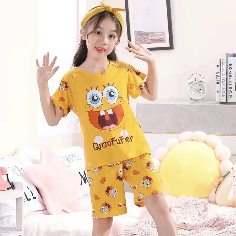 Setelan Kaos Anak/Kaos Setelan Unisex Anak/Piyama Anak import Motif Kartun