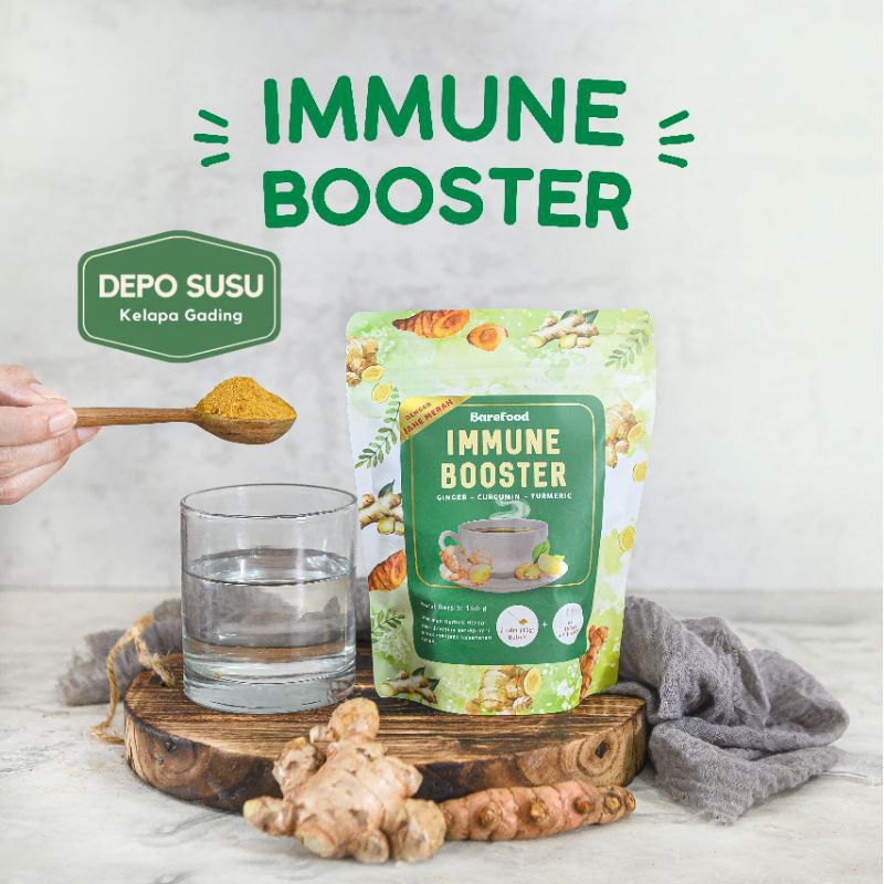 Barefood Immune Booster Bubuk 150gr | Temulawak Jahe Kunyit 100% Alami