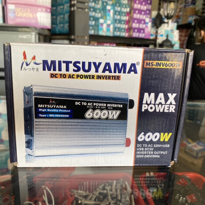 power inverter 600 watt 12 volt ke 220 volt mitsuyama