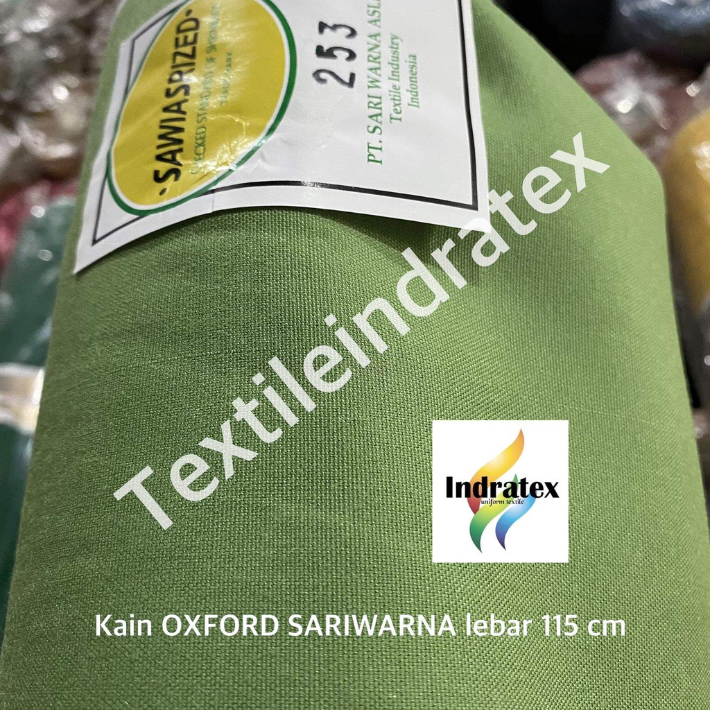 ( per 1 roll ) KAIN OXFORD SARI WARNA SARIWARNA LEBAR 115 CM per roll BAHAN BAJU SERAGAM KERUDUNG MASKER dress tunik koko gamis