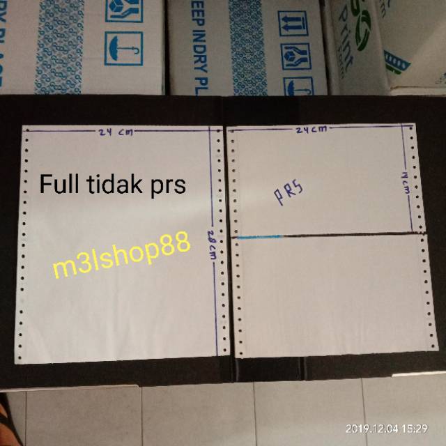 

Promo Kertas komputer / continuous form / kertas print rangkap 2 merk Go print