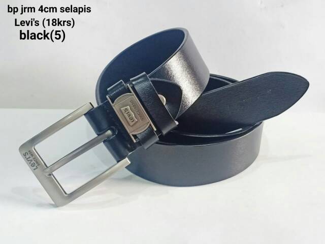 Ban pinggang jarum kulit selapis levis