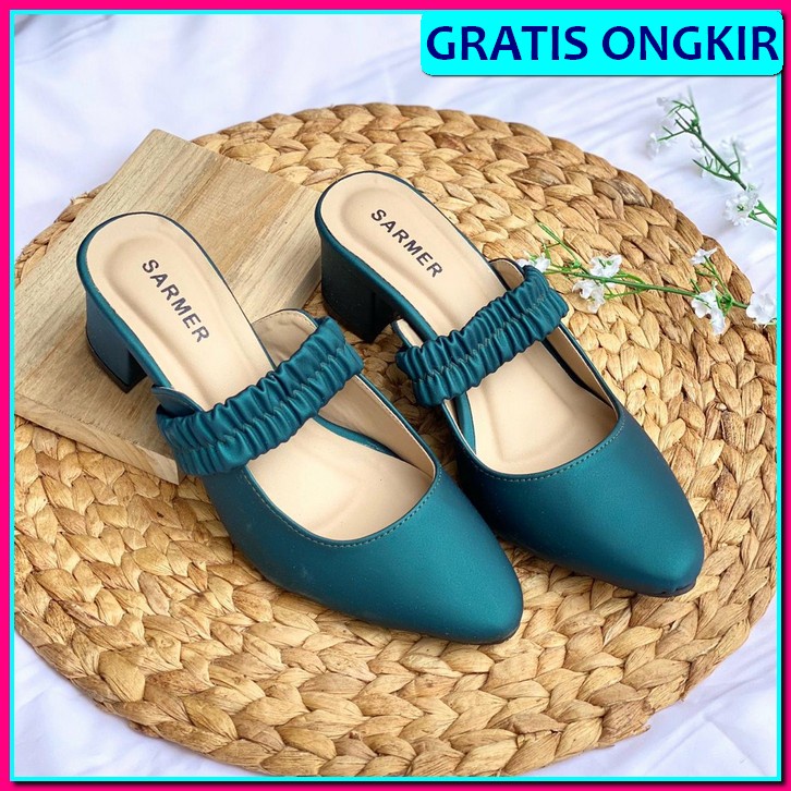 Top Produk.. Us42 Sandal Sendal Heels 5Cm Wanita Cewek Perempuan Remaja Kondangan Wisuda Tali Tinggi