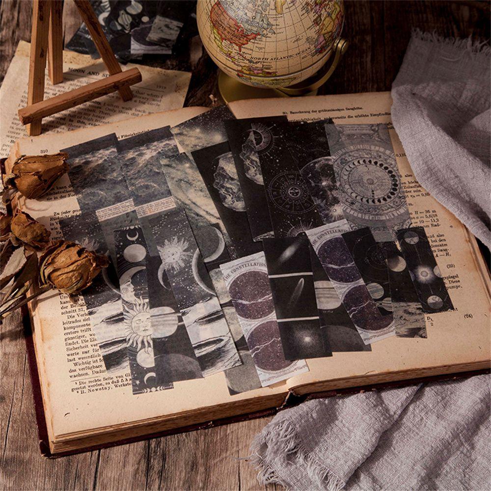 Preva 45pcs Stiker Alat Tulis DIY Vintage Collage Art