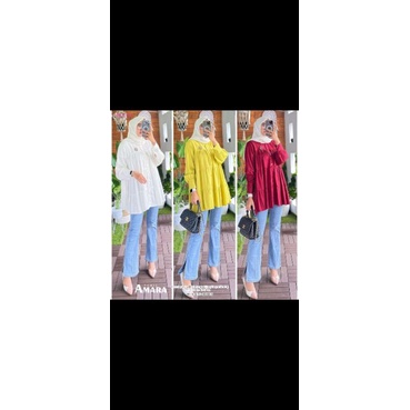 amara tunik warna putih