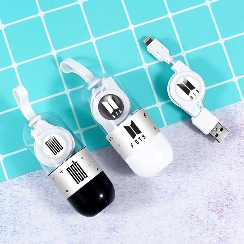 USB KABEL ROLL KPOP BTS NCT KABEL DATA CHARGER MURAH AKSESORIS HP