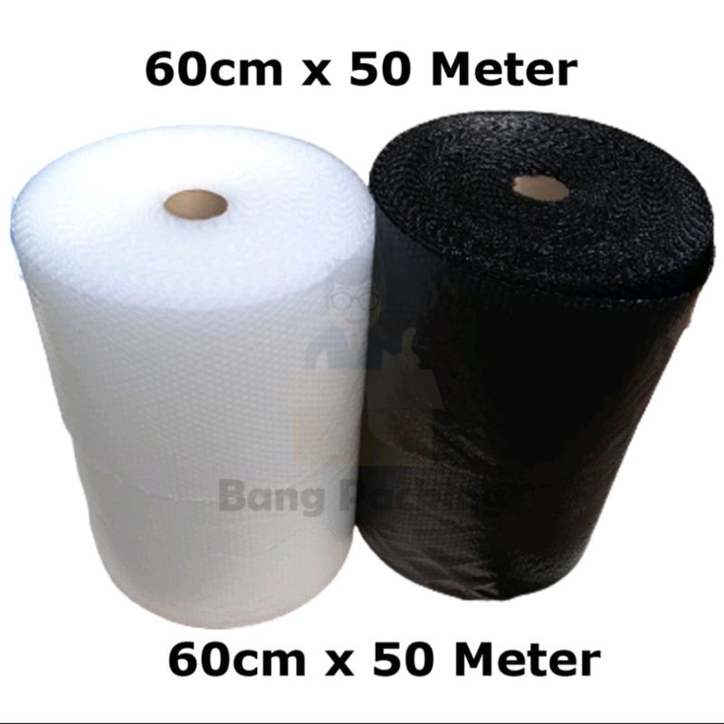 Bubble Wrap 60cm x 50M bubble wrap roll bubble wrap bening bubble wrap hitam plastik