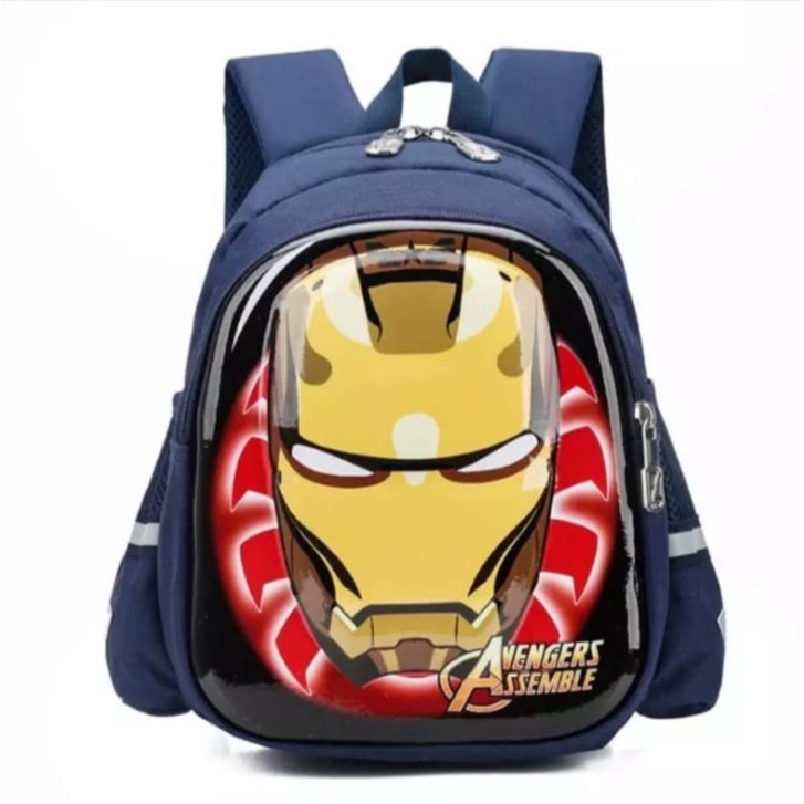Senangbag Tas Anak Karakter Iron Man Topeng terbaru tas anak laki-laki ransel terbaru