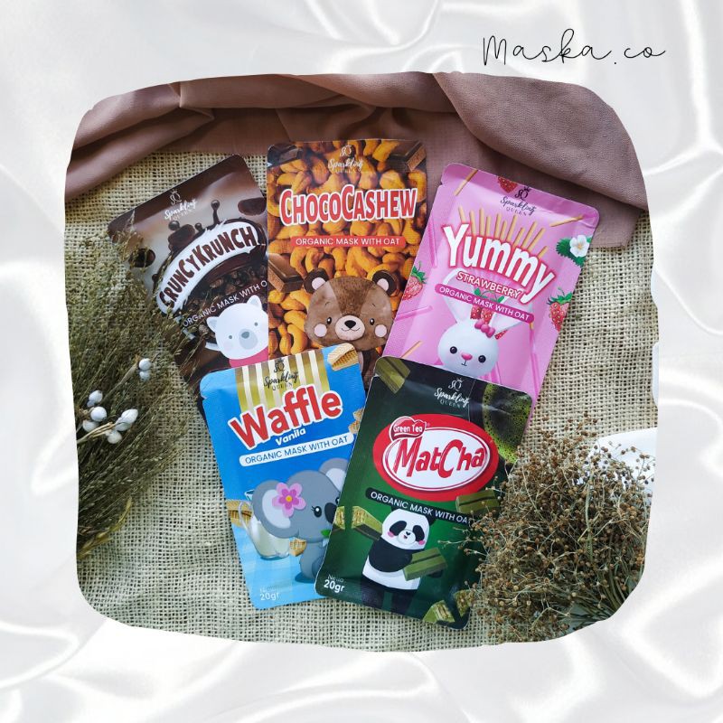 Jual Distri Buy 1 Free 1 Gift Sparkling Masker Organik Snack Indonesia Shopee Indonesia