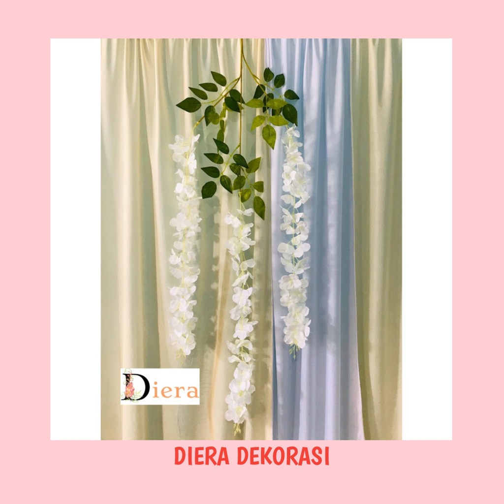 Wisteria Jumbo Putih / Wisteria Plastik / Wisteria Besar