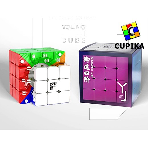 Rubik 4x4 Yongjun YuSu V2M Magnetic Stickerless YJ YuSu 4x4 M YJ 4x4