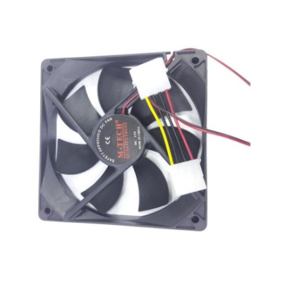 Fan case 120mm hitam Dc 12v for Pc cpu df1202512sel - Kipas casing komputer 12cm black for computer