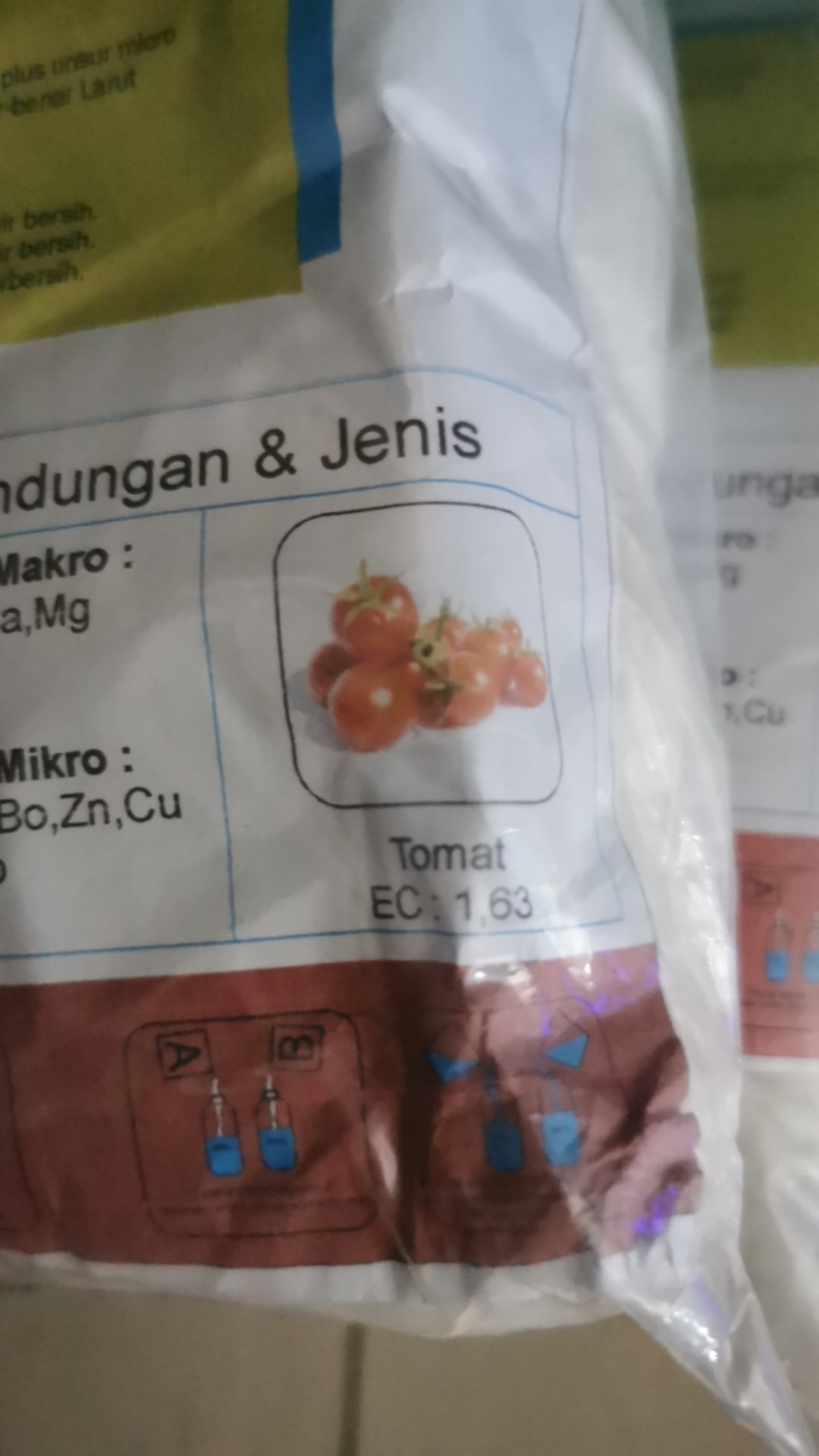 Nutrisi Hidroponik Ab Mix Hydro J Tomat 1.8 Kg
